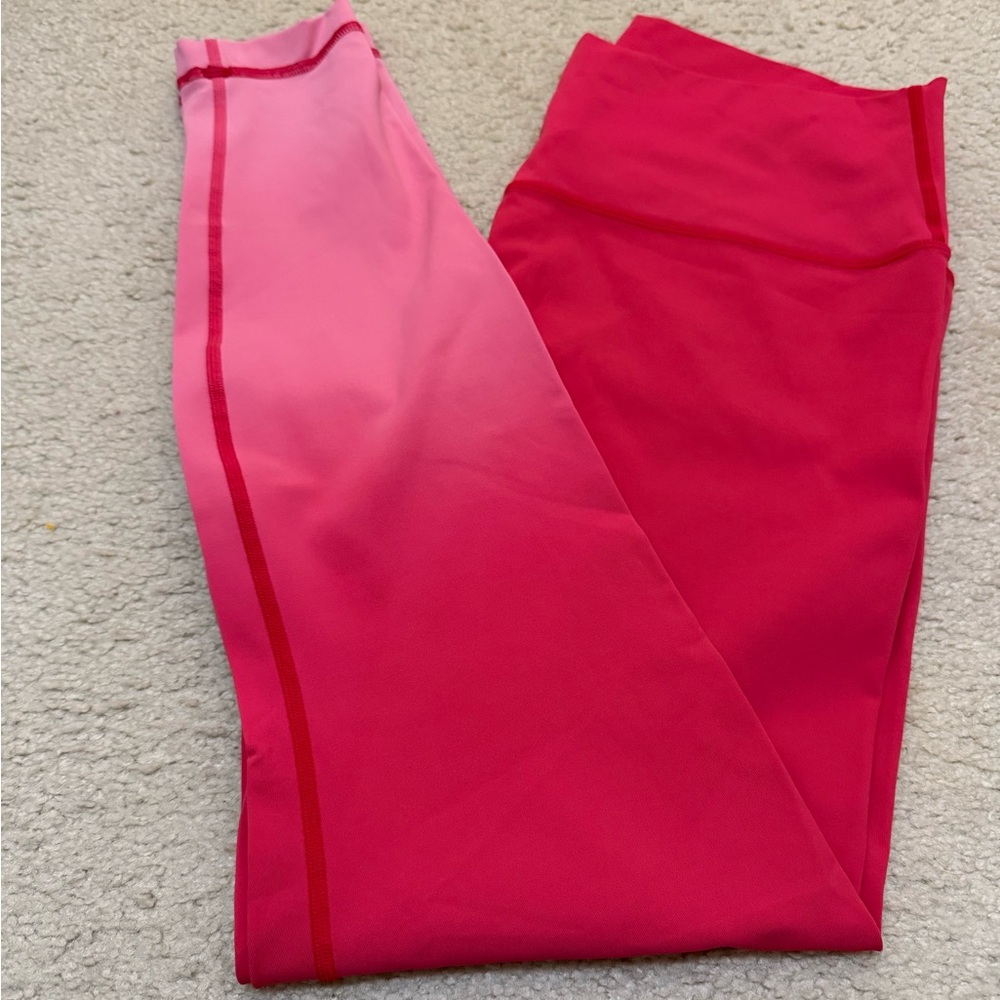 Lululemon Pink Ombré Athletic Leggings